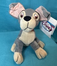 DISNEY STORE Lady and the Tramp - Mini Bean Bag Tramp Dog Plush 6.5" NEW W/TAG