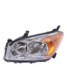 2009-2012 Toyota RAV4 Left Driver Halogen Headlight Clear Lens Chrome Housing