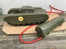 Tri ang Minic m302 super 7 action tank vintage remote controlled  toy - not work