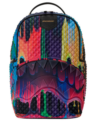 Sprayground SAMURAI COLOR EFFECT Backpack New Black Pink Kids School Book Bag