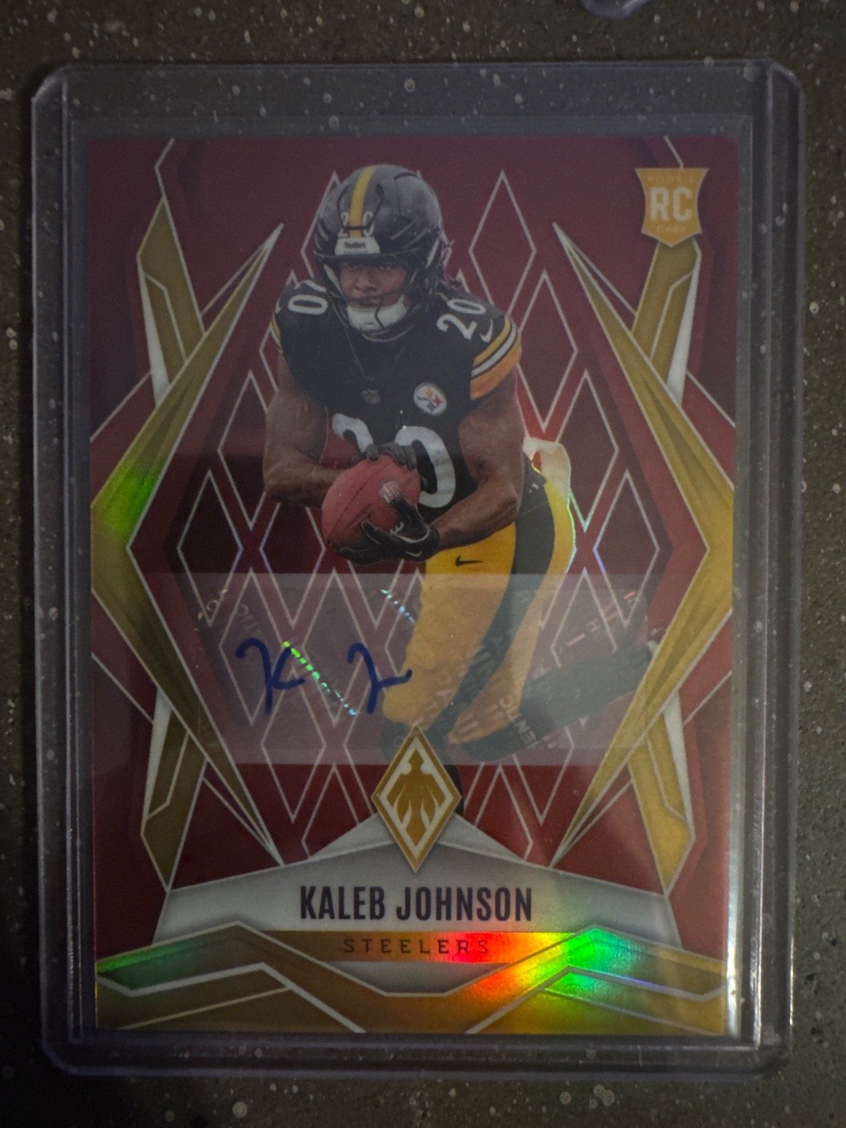 2025 Panini Phoenix - Rookies Kaleb Johnson #182 Red /99 (RC)