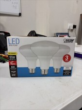Feit Electric BR30 LED Flood Bulbs 9.5W 650lm 5000K Daylight Non-Dimmable 3pk