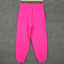 PINK Victorias Secret Womens Sweatpants Size M Pink Rhinestone High Rise Joggers