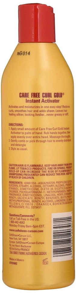 SoftSheen-Carson Care Free Curl Gold Instant Activator 16 oz (Pack of 2) - Image 3 of 4