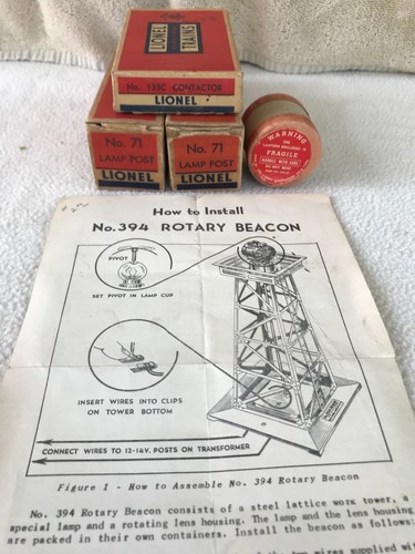 Lionel 394-37 Rotating Beacon Lantern In O.B - Foto 10