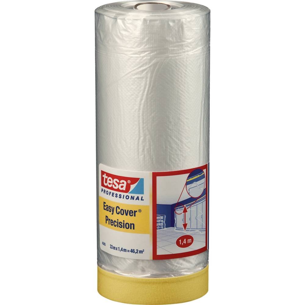 Film protecteur tesa Easy Cover 4369 pour masquer les fenêtres et plinthes avant peinture