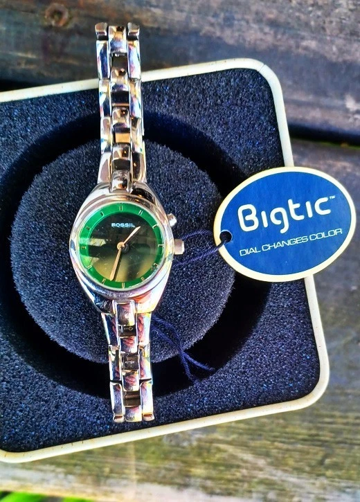 Fossil Big Tic Stainless Steel Silver Band Wristwatches for sale