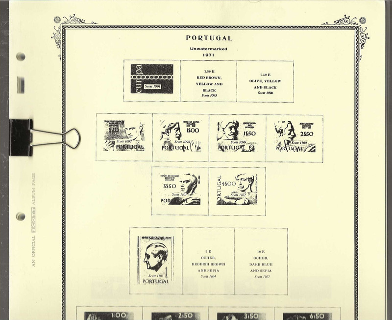 Scott Specialty pages for PORTUGAL...1971 to 1983...59 pages