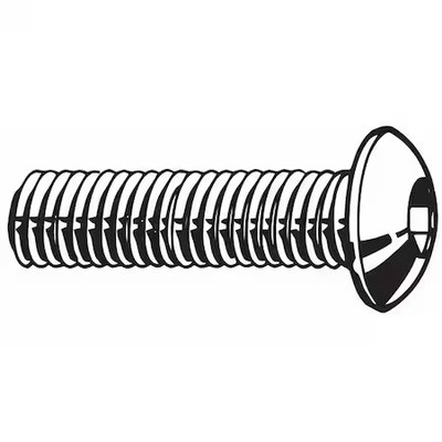 M16-2.00 Socket Head Cap Screw, Button, Black Oxide Steel, 40 Mm Length, 25 Pk,