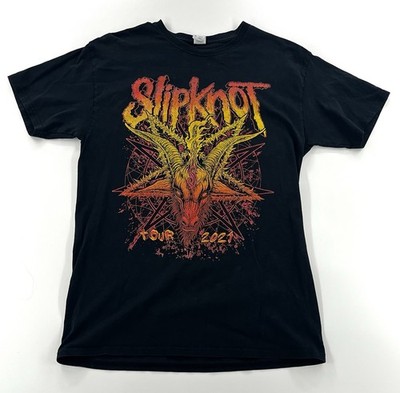 21 SLIPKNOT TOUR Tshirt Double Sided Medium  Tee  Fever 333 Code Orange Band tee
