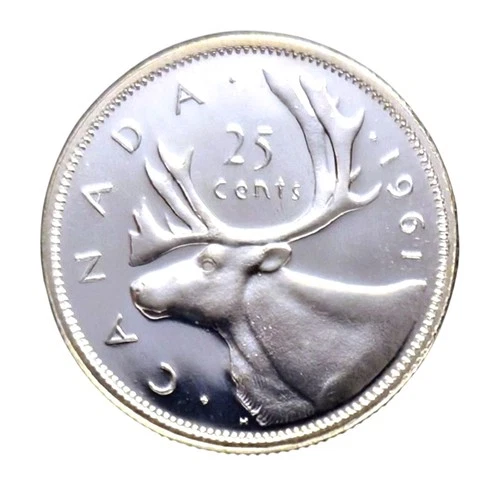Canada 1961 Proof Like Silver Twenty-Five Cent Piece!!