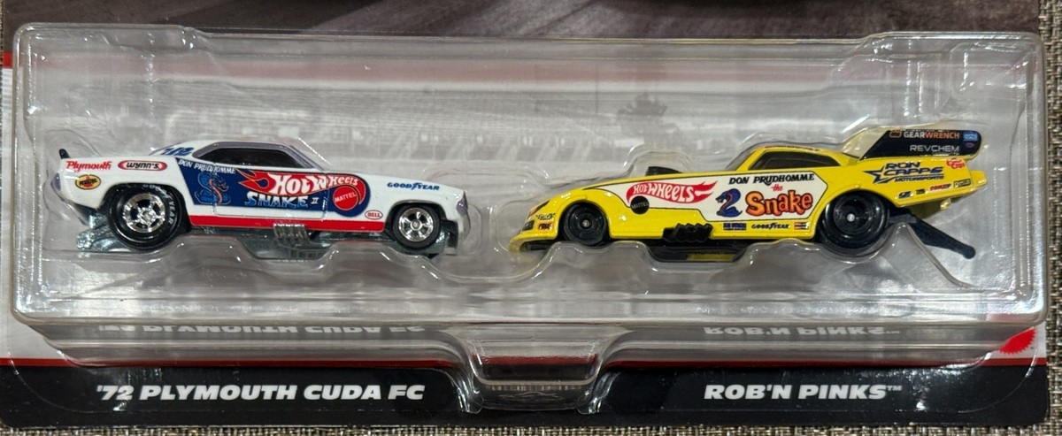2025 Hot Wheels 2 pack '72 plymouth cuda fc , Rob'N Pinks , Free