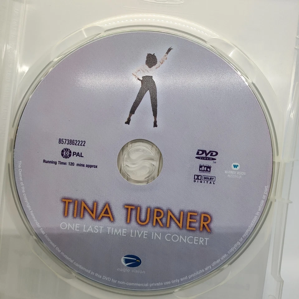 Tina Turner - One Last Time Live in Concert (DVD, 2000) PAL - image 4 of 4