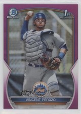 2023 Bowman Chrome Prospects Fuchsia Refractor /199 Vincent Perozo #BCP-102 w6g