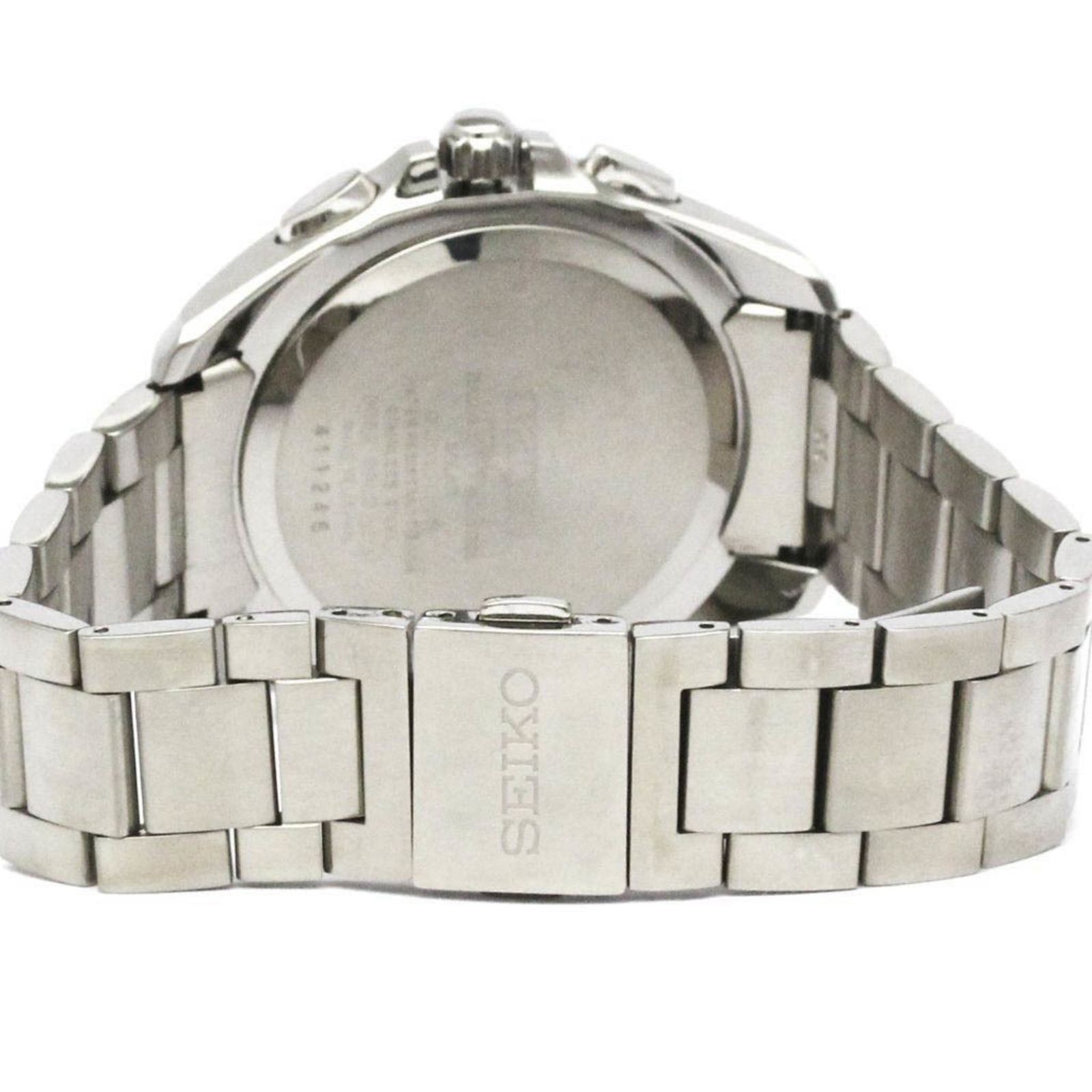 Seiko Brightz 8B82-0AL0 SAGA153 Date Chronograph Solar Mens Watch Auth Works