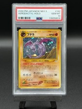 2000 POKÉMON AERODACTYL HOLO JAPANESE NEO REVELATION #142 NEO 3 - PSA 10 GEM MT