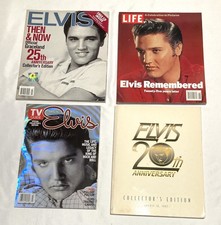 Lot of 4 ELVIS PRESLEY Magazines 1997-2002 Life TV Guide 20th Anniversary Four