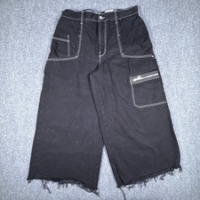 JNCO Jeans Mens 36x28 Black Silverback Wide Leg Baggy Denim Collectors Limited