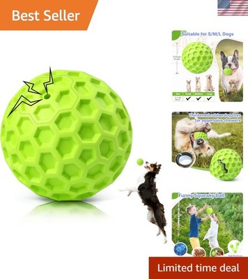 Squeaky Water-Resistant Dog Ball   Indestructible Toy for Aggressive Chewers