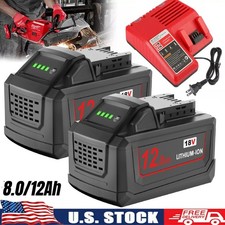 For Milwaukee For M18 12.0Ah Battery/Charger 18V Extended Lithium 48-11-1880 NEW