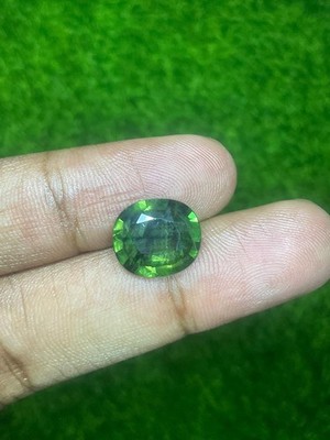 Zertifiziert 4,6ct 100% Natur Top Qualität Grüner Saphir Lose Edelstein