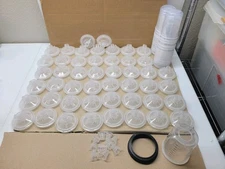 Paint Spray Gun Mixing Cup Liners and Lid System Paint Cups Kit 50 Liners