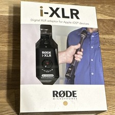 R DE i-XLR Digital XLR Adaptor for Apple iOS Devices, Headphone Monitoring