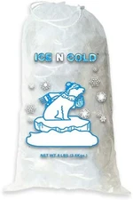 Drawstring Ice Bags - 8lb, 400 Count, 37 Mic, for Freezer Storage