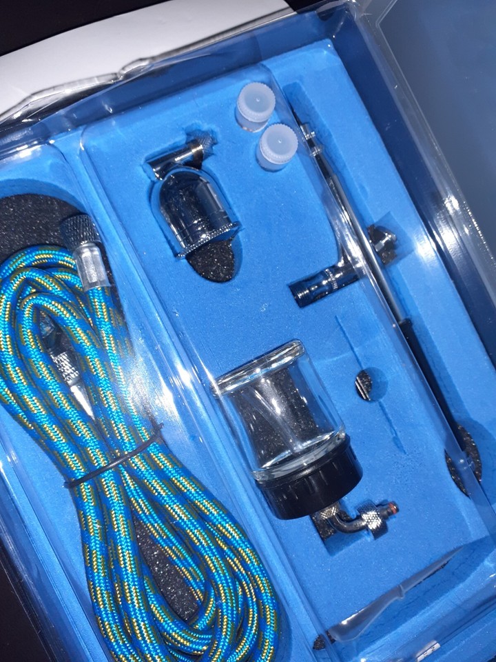 KEWAYO Airbrush Reinigungsset 21-teilig - Professionelle Bürsten & Nadeln Für Spritzpistolen