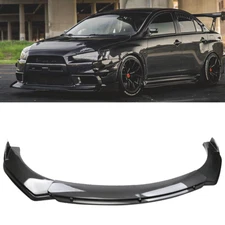 Front Bumper Lip Splitter Spoiler Body Kit Carbon Fiber For Mitsubishi Lancer GT