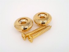 True Custom Shop  Gold Oversized 17mm Strap Buttons for Gibson Guitars  Bass