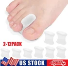 12× Silicone Soft Gel Toe Separator Bunion Toes Spacer Orthotics Pain Relief USA