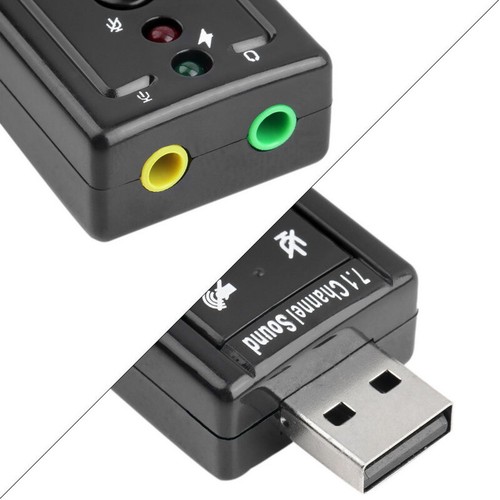 USB 2.0 3D Virtual 7.1 Channel External Audio Sound Card Adapter for Notebook - 第 7/7 張圖片