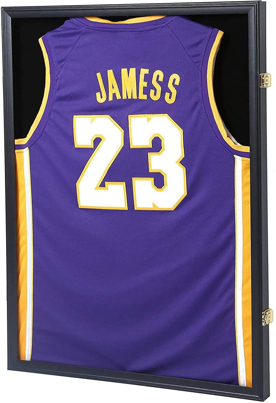 Jersey Display Frame Case, Large Lockable Shadow Box Sports Jersey Frame with 98-image