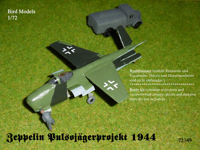 Zeppelin Pulsofighter Project 1944 1/72 Bird Models Resin Kit / Resin Kit