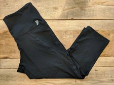 PINK Victoria's Secret Black Logo X-SMALL Ultimate Light Crop Pocket Legging VS
