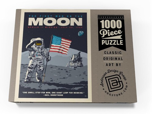 1000-Piece MyPuzzle Jigsaw Puzzle - NASA 1969 First Man On Moon Design - Picture 6 of 12