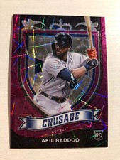 2021 Panini Chronicles Purple Velocity Prizm Crusade Akil Baddoo RC 14