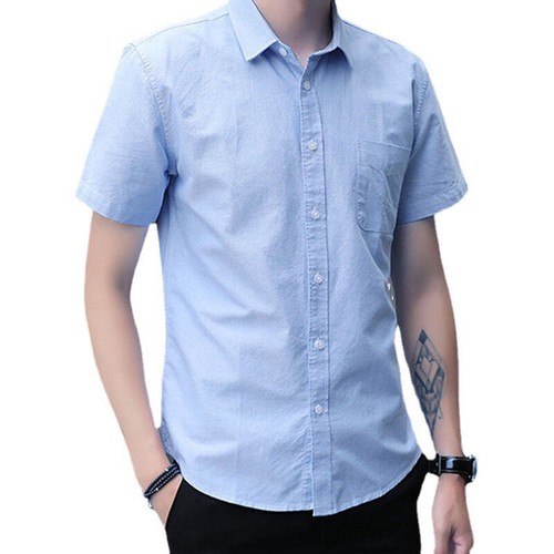 Hombres Camisa Manga Corta Prendas para el torso Blusa Abotonada Informal Moda Suelta - Imagen 5 de 16