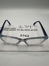 Ray Ban Eyeglasses Frames Only, RB 1591 3807, 48-16-130, Blue/Clear