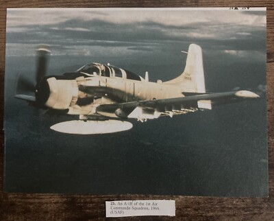 Book Clipping Photo A-1E Aircraft 1st Air Commando Squadron 1966