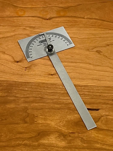 General Tools USA CF-17 Angle Finder Protractor 0-180 Degrees Stainless Steel  