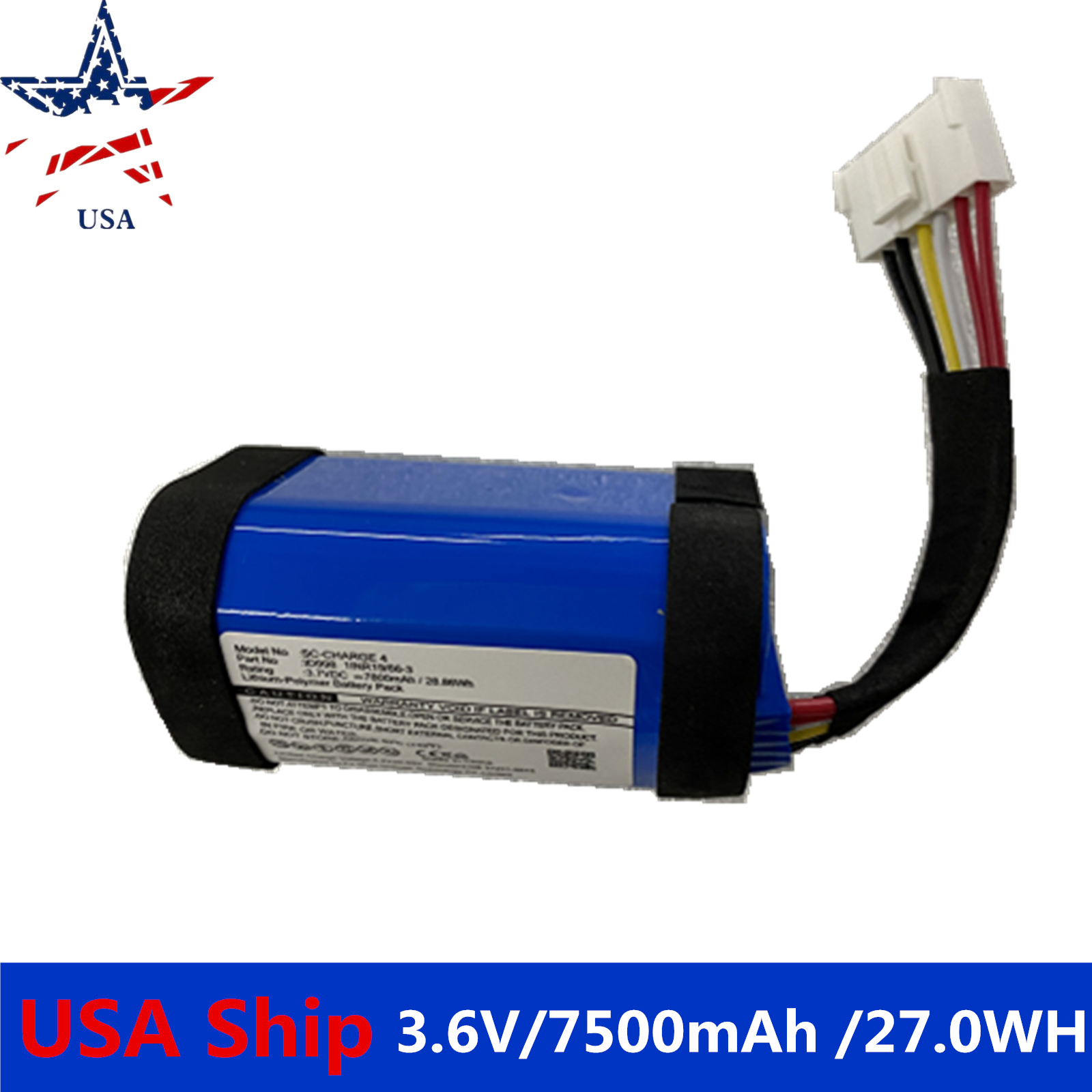 3.6V 7500mAh Battery ID998 IY068 for JBL Charge 4 Speaker SUNINTE118