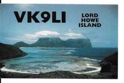QSL 1993  VK9LI Lord Howe Island   radio card