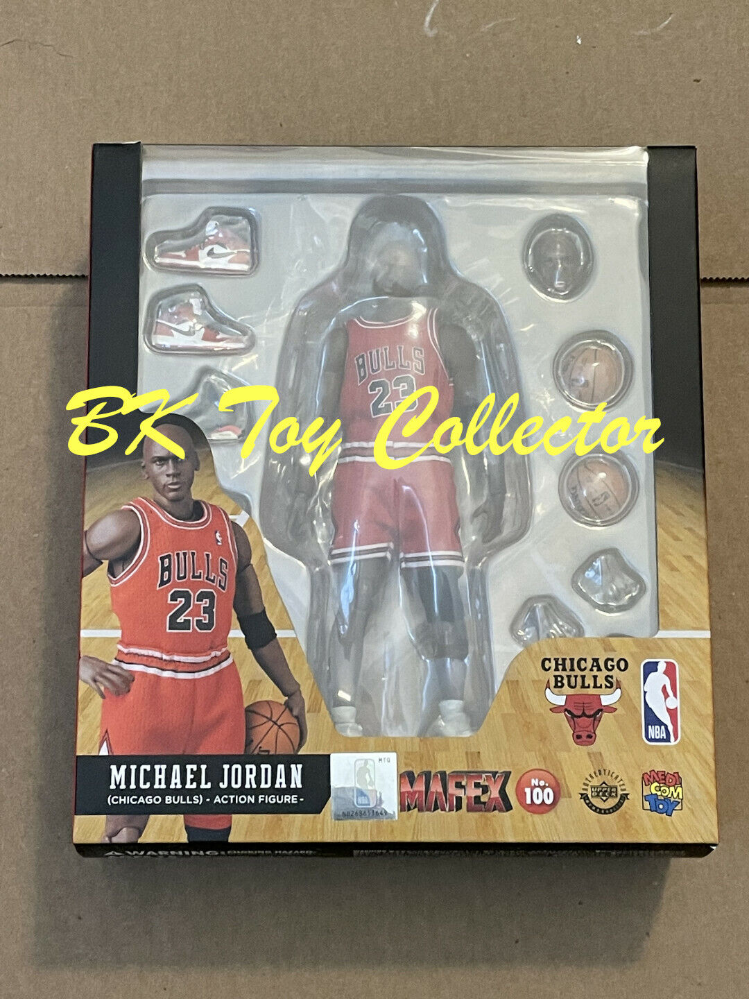 Medicom Mafex NBA Chicago Bulls Michael Jordan Figure NOT Mint Box Toys Hot
