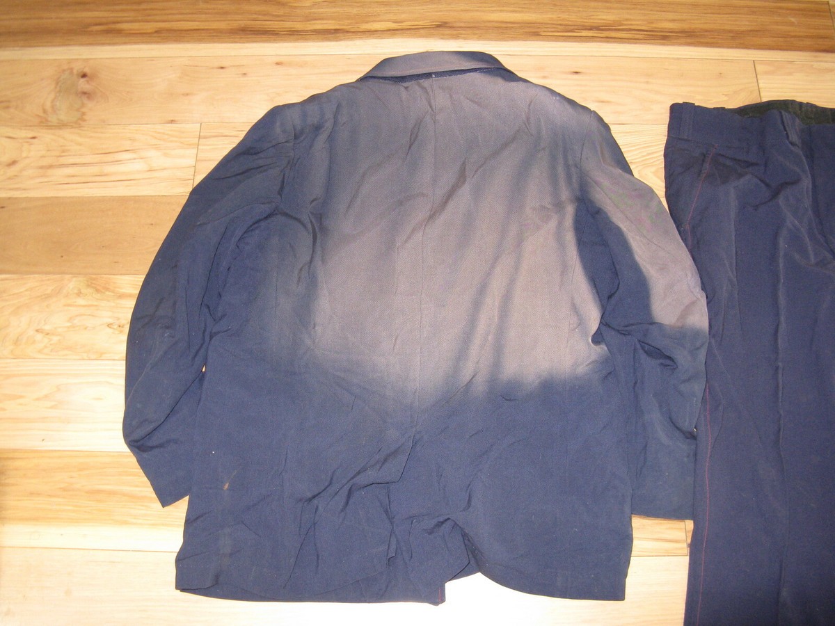 か*夢様 Amtrak Uniform アムトラック制服　未使用品39L VTG Men's 1980s Navy Blue Polyester Amtrak Uniform 48R