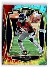 2020 Panini Select Prizm K.J. Hamler #167 Tye Dye RC Denver Broncos 