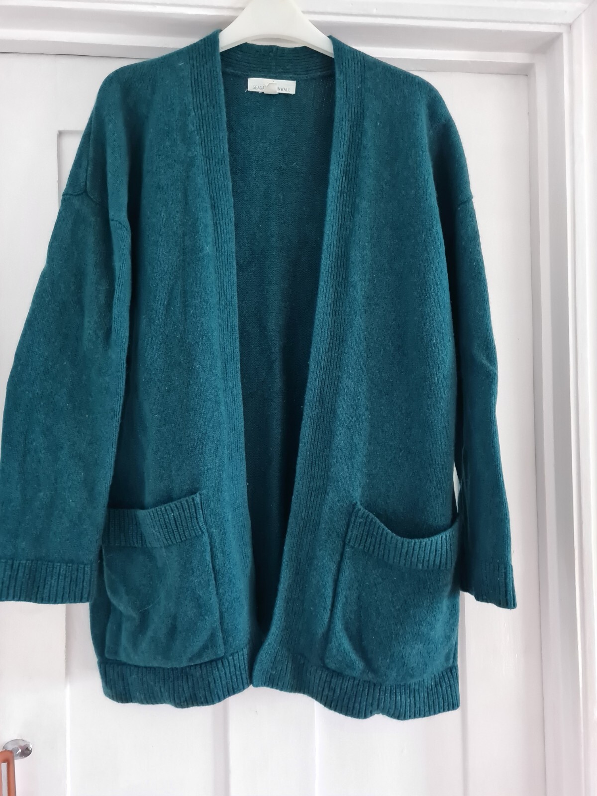 Seasalt 'Salt Mist' Cardigan, Dark Green,size 16, Pockets,edge To Edge. eBay