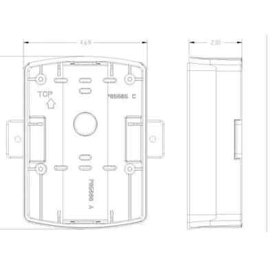 Eaton ELSPKBB-W Eluxa Indoor Speaker Backbox, Wall Surface Mount, White