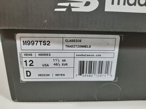 New Balance 997 X Todd Snyder Hudson Stazione Ferroviaria M997TS2 Taglia 12... - Foto 14 di 14